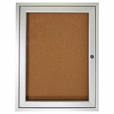 Enclosed Bulletin Board Cork 30x36 In.