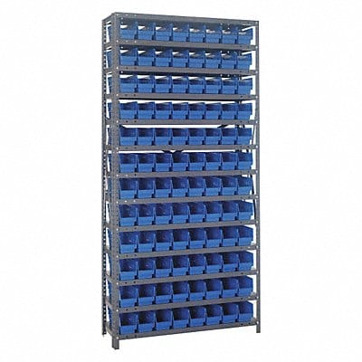 E1515 Bin Shlvng 18inx75inx36in Blue