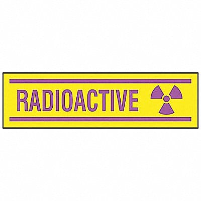 Radioactive Lbl 3.5in x 10in Paper PK100