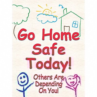 Safety Poster 22 in x 17 in Plastic