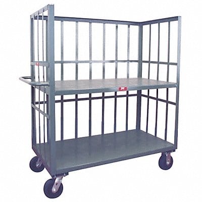 Stock Cart 3000 lb 2 Shelf 72 in L