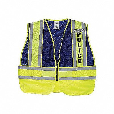 Safety Vest Blue Police 2XL