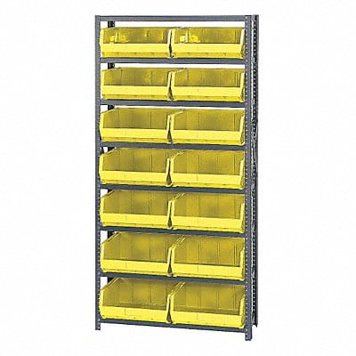 E1500 Bin Shlvng 12inx75inx36in Yellow