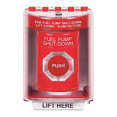 Fuel Pump Shutdown Push Button Red
