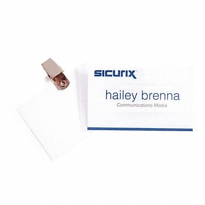 ID Badge Holder Kit Color Clear PK50