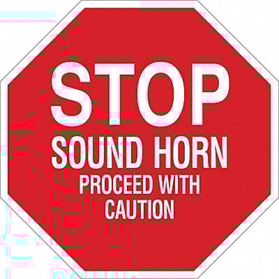 Sign Stop 24X24 White/Red