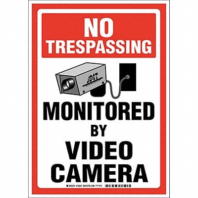 No Trespassing Sign 14X10 English
