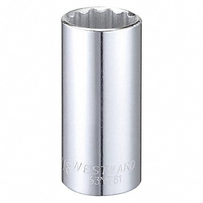 Socket Steel Chrome 7/8 in
