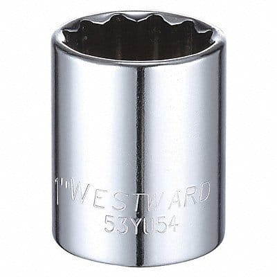 Socket Steel Chrome 1 in
