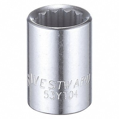 Socket Steel Chrome 7/16 in