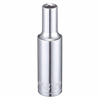 Socket Steel Chrome 6 mm
