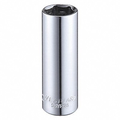 Socket Steel Chrome 1/2 in