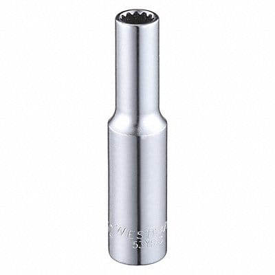 Socket Steel Chrome 7/32 in