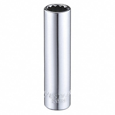Socket Steel Chrome 11/32 in