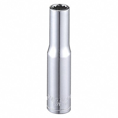 Socket Steel Chrome 6 mm