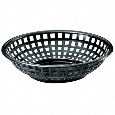 Food Serving Basket 8 in W Black PK36