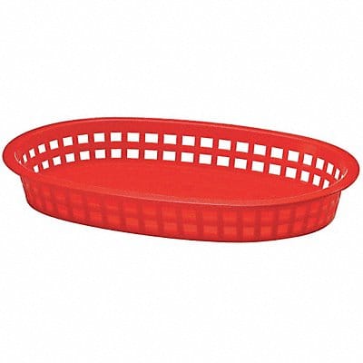 Food Platter Basket 7 3/16 in W Red PK36