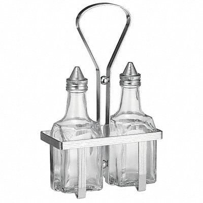 Cruet Set 9 1/8 x 2 1/2 in Glass PK6