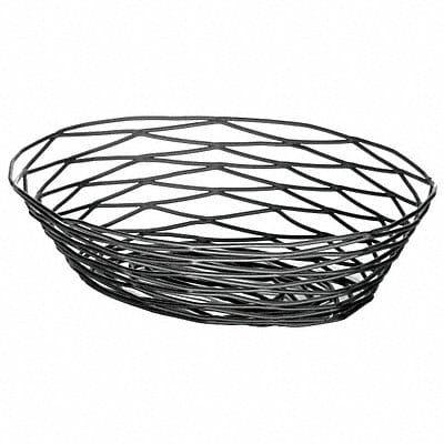 Food Serving Basket 9 1/4 in W Black PK6