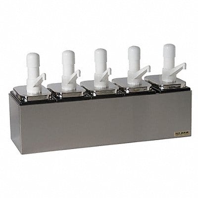 Condiment Center 12 1/2 in H Silver