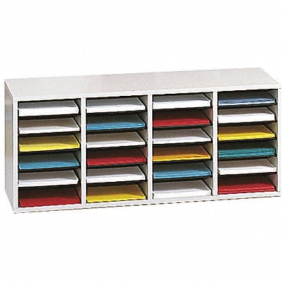Literature Org Wood Adjustable 24 Grey