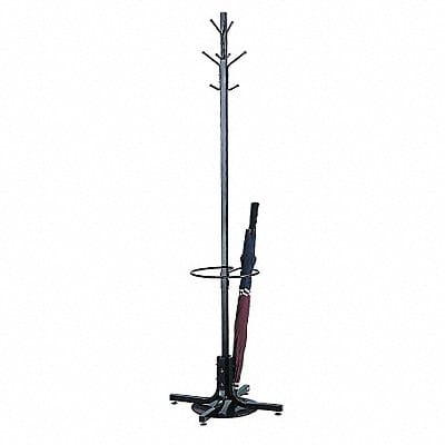 Coat Rack w/Umbrella Stand Black