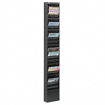 Magazine Rack 23-Pocket Black Magazine Rack 23-Pocket Black