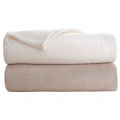 D9498 Fleece Blanket Full 80x90 in Khaki PK4