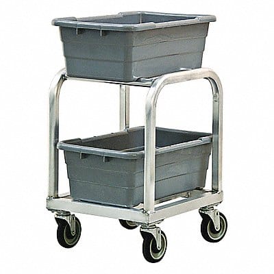 Bin Cart 18 3/4 in W 52 in H Silver