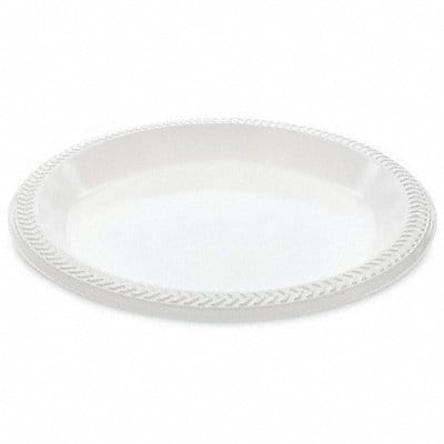 Disp Plastic Plate 10 1/4 in White PK500
