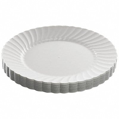 Disposable Plastic Plate 9 in White PK12 Disposable Plastic Plate 9 in White PK12