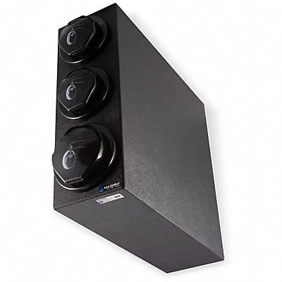 Lid Dispenser Cabinet 22 3/8 in H Black