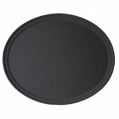 Oval Tray 26 7/8 in L Black PK6
