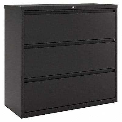 Lateral File Cabinet Black 40-1/4 in H