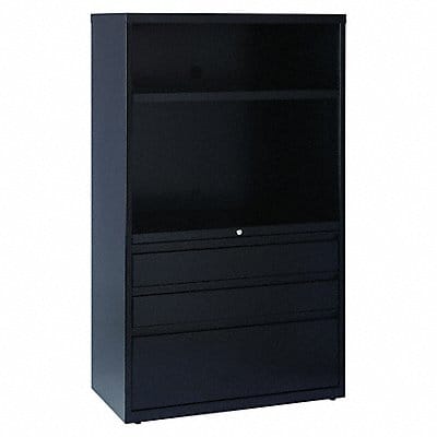 Lateral File Cabinet Black 60 in H