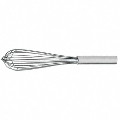 Whip 18 in L Silver Handle