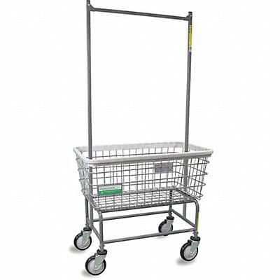 Wire Laundry Cart 600 lb Ld Cap. Gray