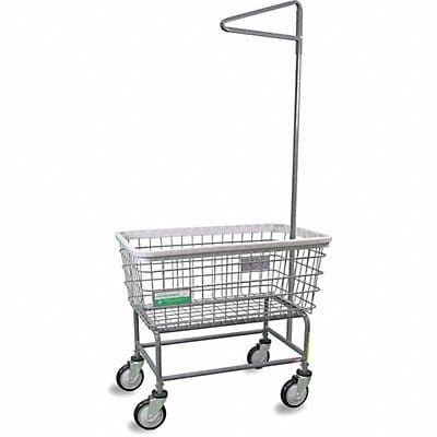 Wire Laundry Cart 600 lb Ld Cap. Gray