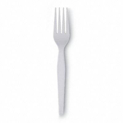 Disposable Fork White Heavy PK1000