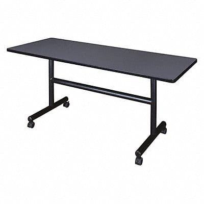 Mobile Table 60 in.W Gray Nbula Flip Top
