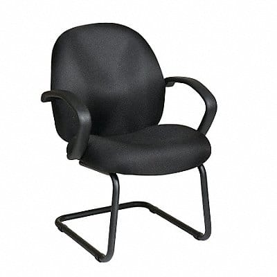 Work Smart Visitor Chair Fabric Black