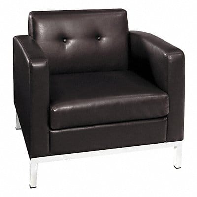 Wallstreet Chair Faux Leather Espresso