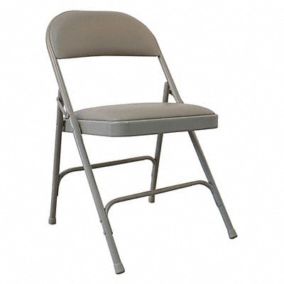 Steel Chair with Vinyl Padded Beige