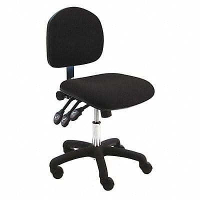 Task Chair Fabric Black 17-22 Seat Ht