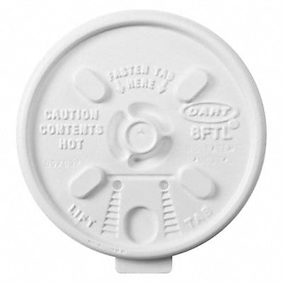 Disp Hot Cup Lid 8oz-10 oz White PK1000 Disp Hot Cup Lid 8oz-10 oz White PK1000