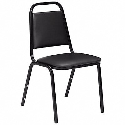 Stacking Chair Steel Black/Black