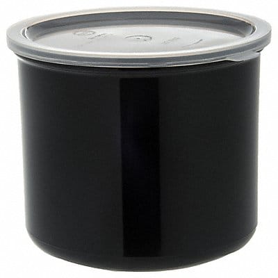 Food Crock with Lid 6 3/4 in H Black PK6