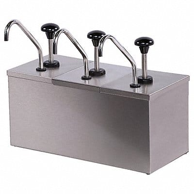 Insulated Topping Rail w/Pumps 13 H SS