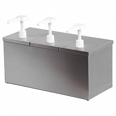 Insulated Topping Rail w/Pumps 11 H SS