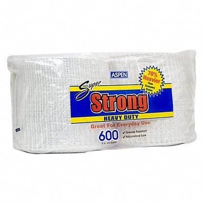 Disposable Paper Plate 9 in White PK600
